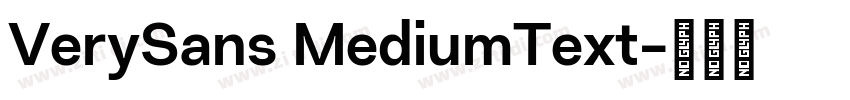 VerySans MediumText字体转换